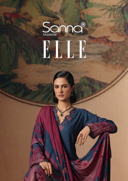 Elle By Sanna Viscose Pashmina Dress Materials